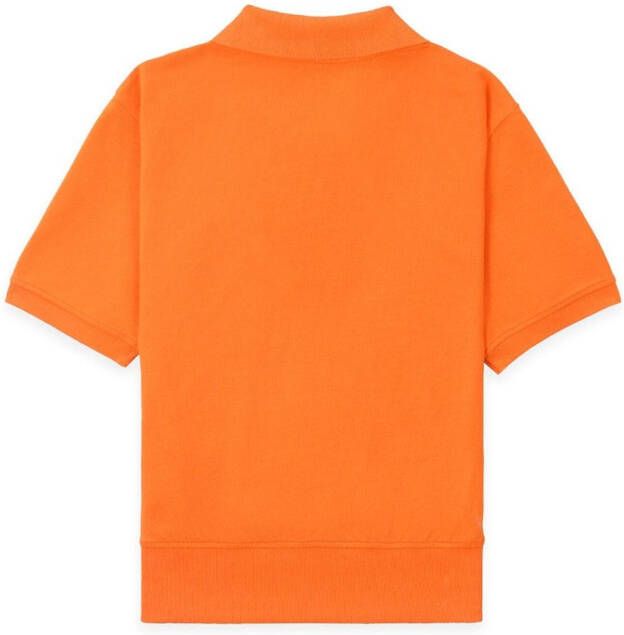 Sporty & Rich Poloshirt met geborduurd logo Oranje