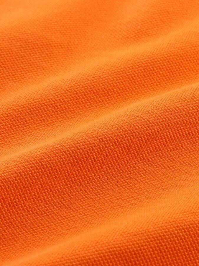 Sporty & Rich Poloshirt met geborduurd logo Oranje