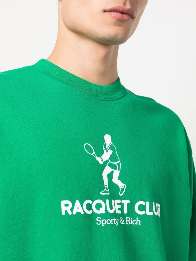 Sporty & Rich Sweater met ronde hals Groen
