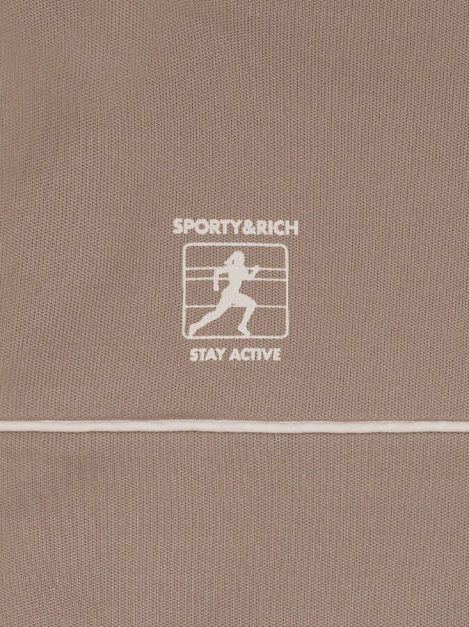 Sporty & Rich Runner trainingsbroek met logoprint Bruin