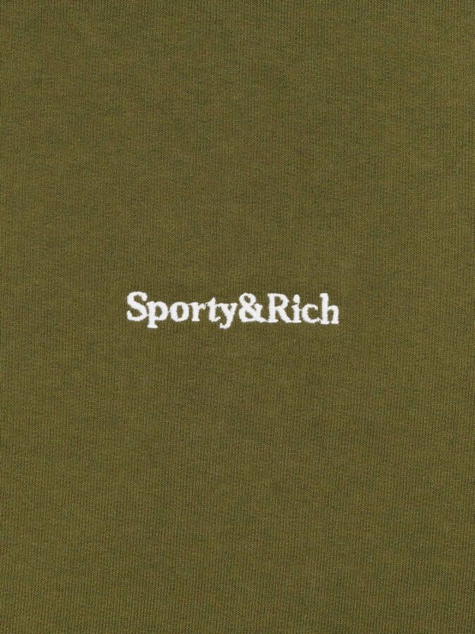 Sporty & Rich Sweater met geborduurd logo Groen