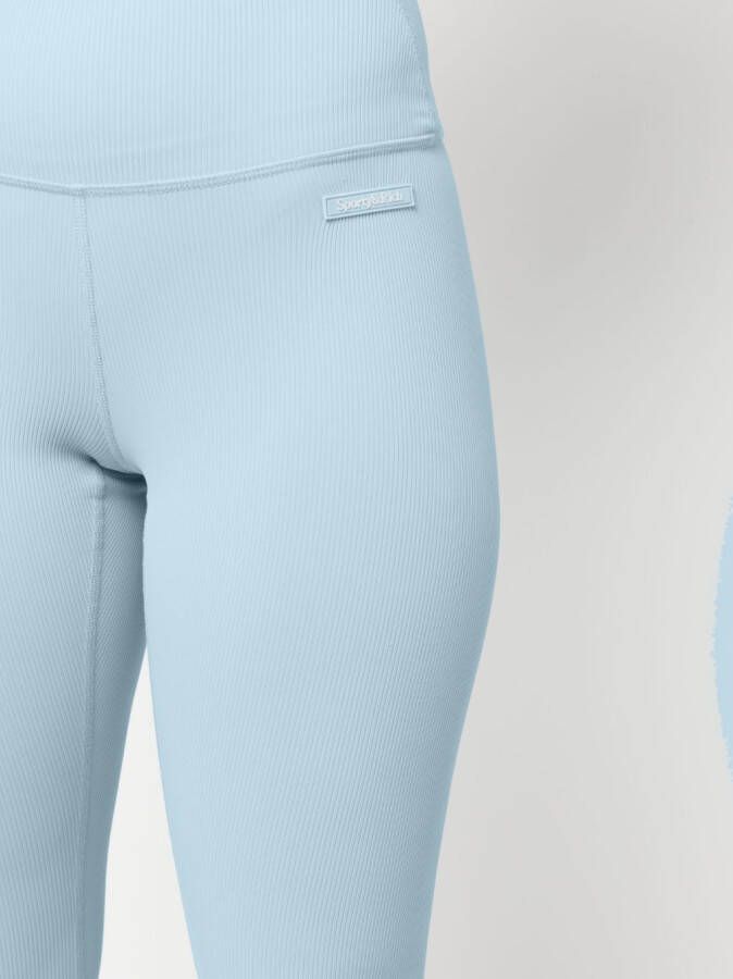 Sporty & Rich Legging met logopatch Blauw