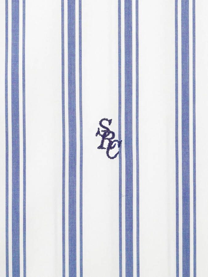 Sporty & Rich Shirt met geborduurd logo Blauw
