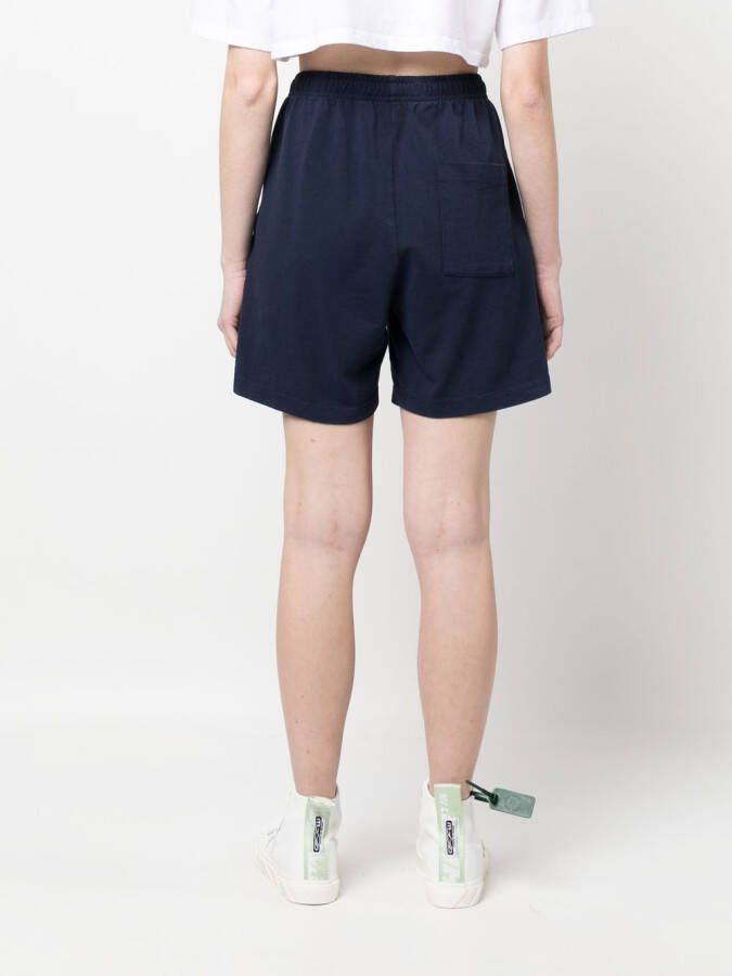 Sporty & Rich Shorts met elastische tailleband Blauw