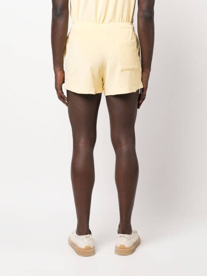 Sporty & Rich Shorts met geborduurd logo Geel