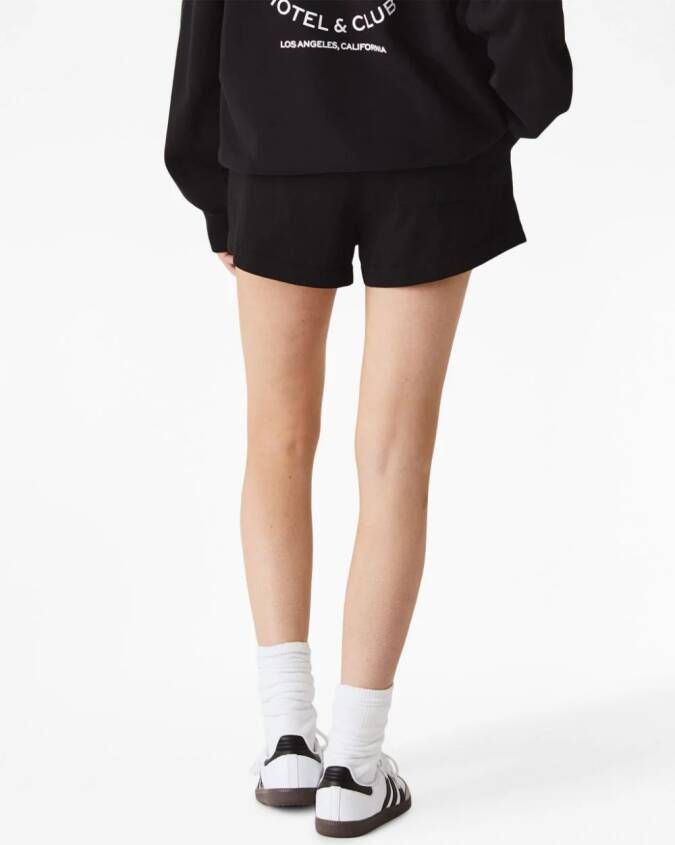 Sporty & Rich Shorts met geborduurd logo Zwart