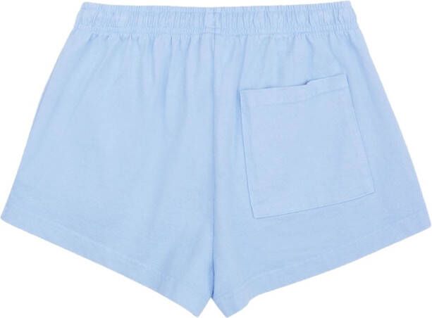 Sporty & Rich Shorts met logoprint Blauw
