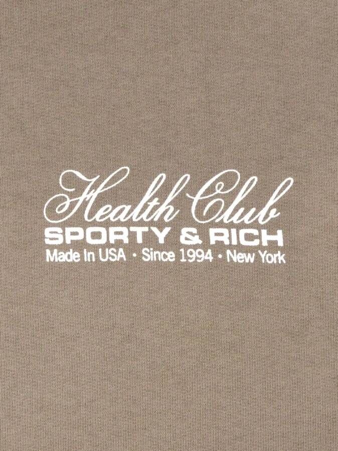 Sporty & Rich Shorts met logoprint Bruin