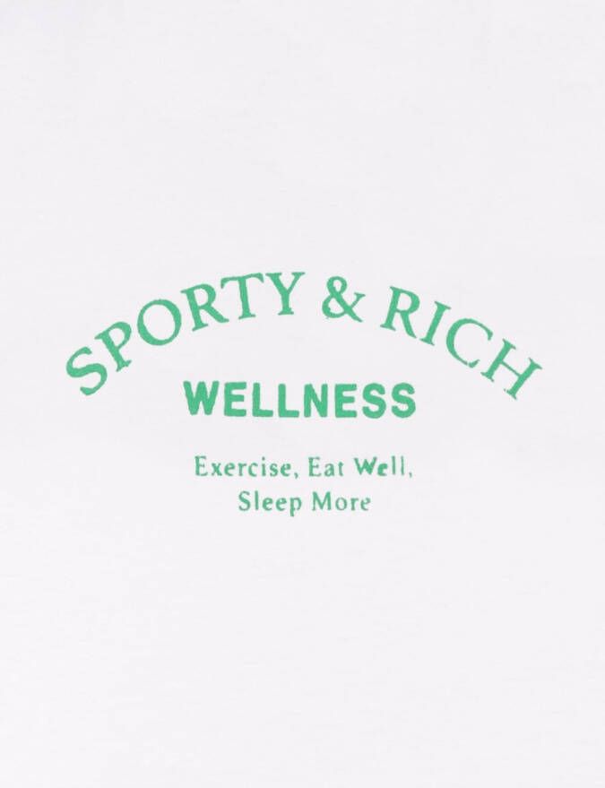 Sporty & Rich Shorts met logoprint Wit