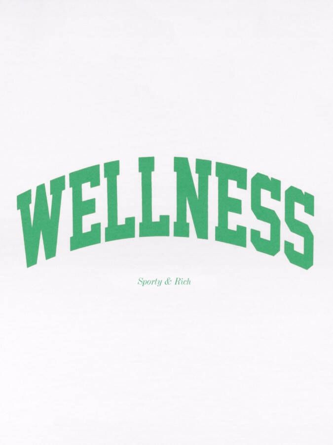Sporty & Rich T-shirt met tekst Wit