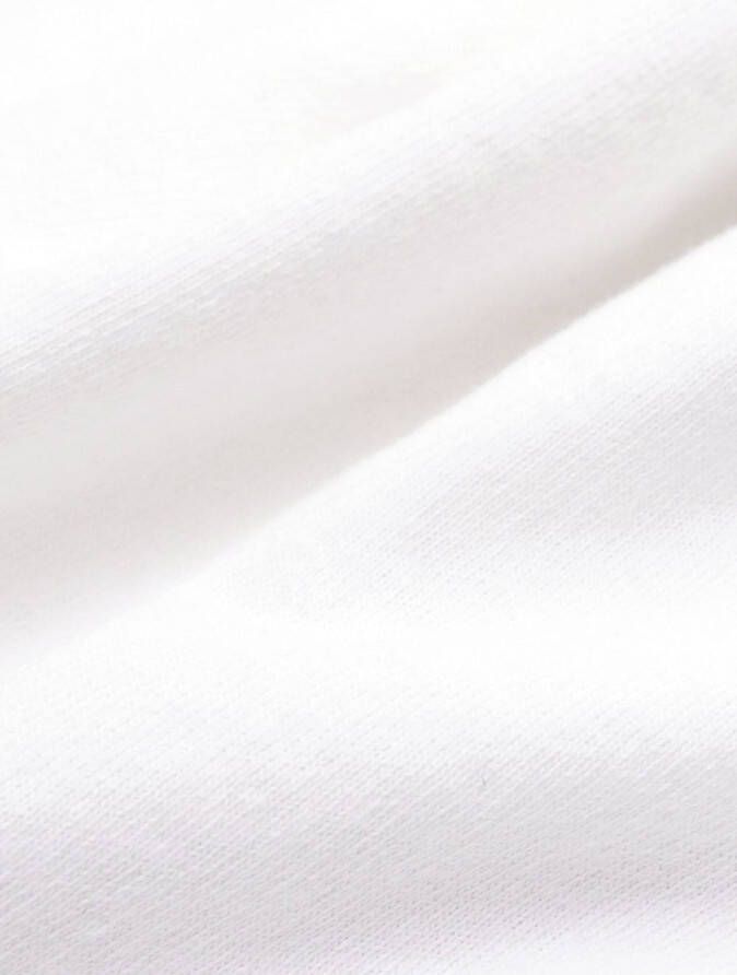 Sporty & Rich Katoenen T-shirt met tekst Wit