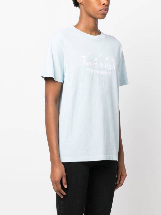 Sporty & Rich T-shirt met tekst Wit