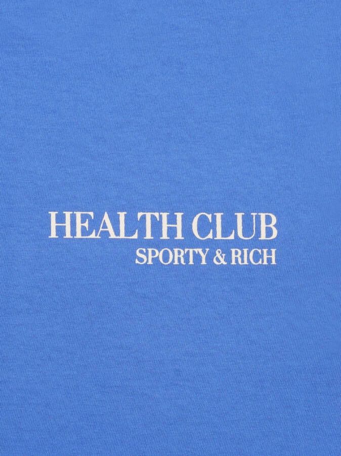 Sporty & Rich Katoenen T-shirt Blauw