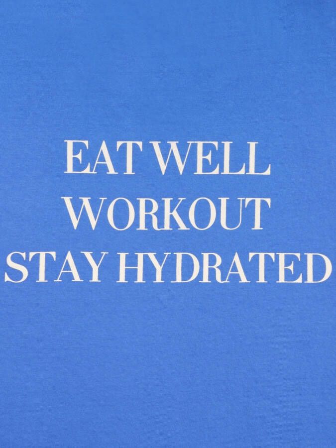 Sporty & Rich Katoenen T-shirt Blauw