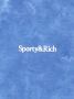 Sporty & Rich Sweater met geborduurd logo en tie-dye Blauw - Thumbnail 3