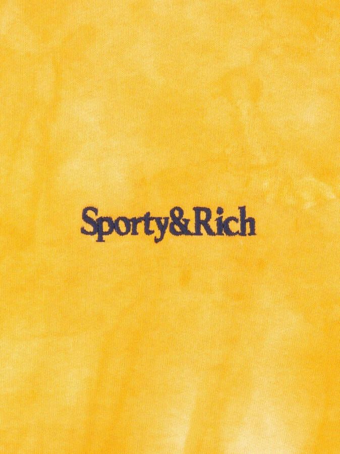 Sporty & Rich Sweater met geborduurd logo Geel