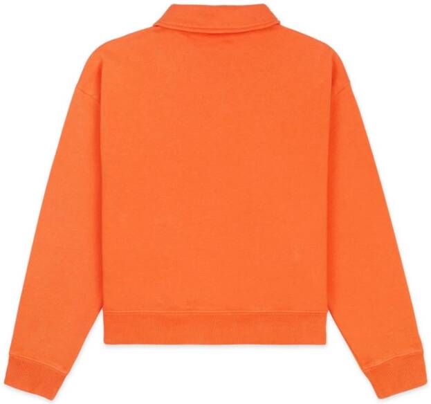 Sporty & Rich Sweater met geborduurd logo Oranje