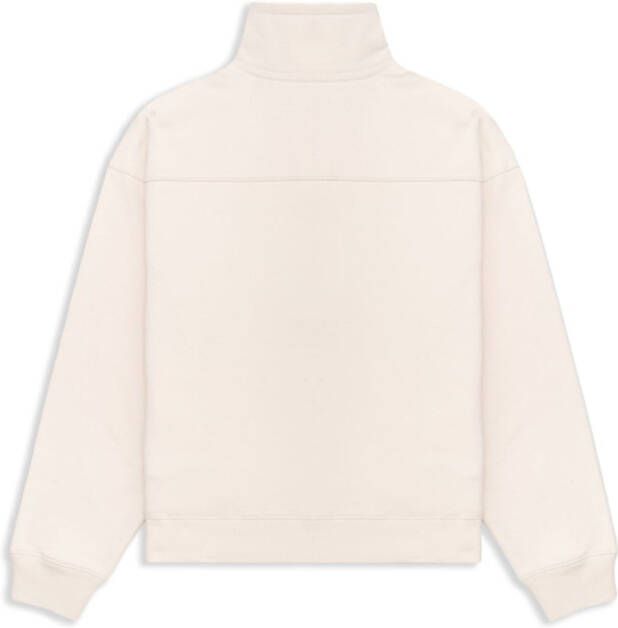 Sporty & Rich Sweater met halve rits Beige