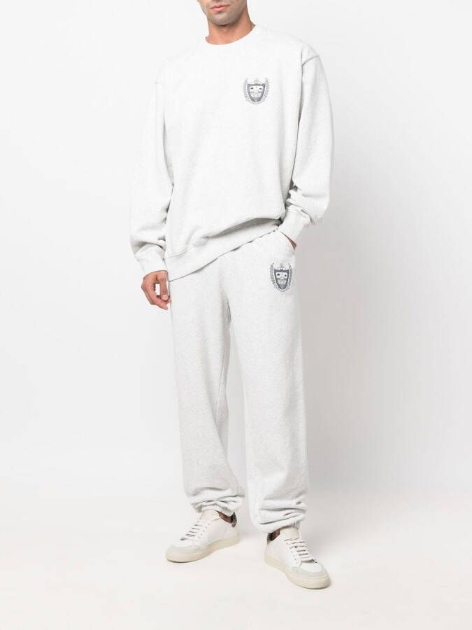 Sporty & Rich Sweater met logo Grijs