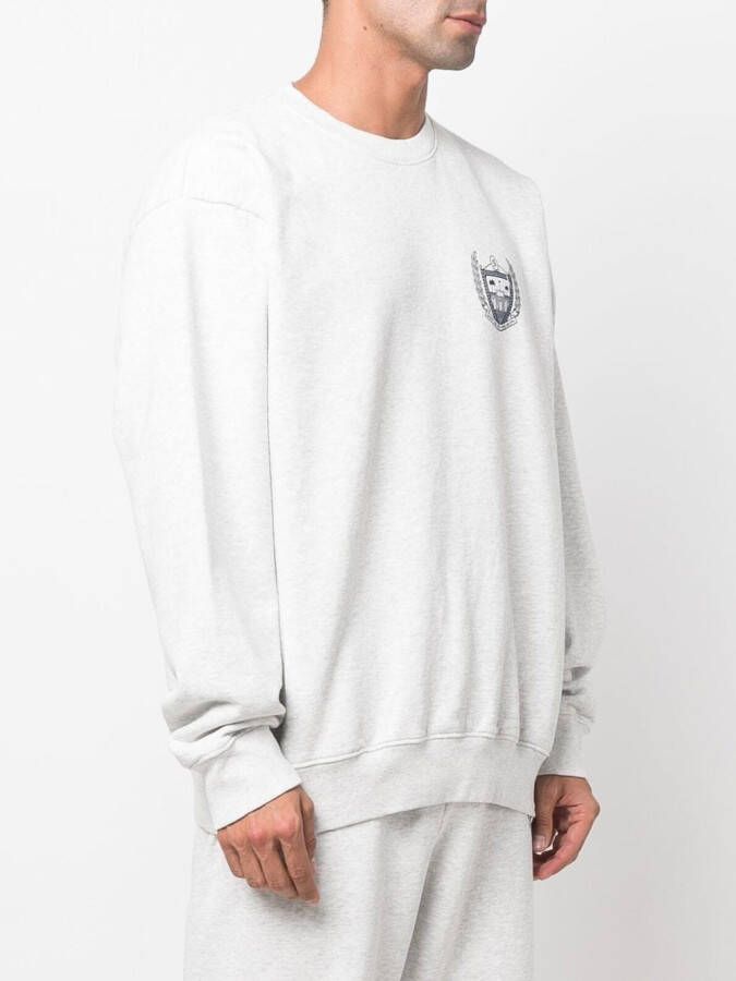 Sporty & Rich Sweater met logo Grijs
