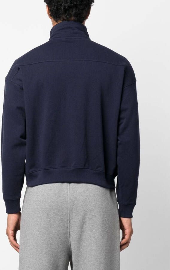 Sporty & Rich Sweater met logoprint Blauw