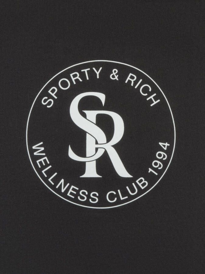 Sporty & Rich Sweater met logoprint Zwart