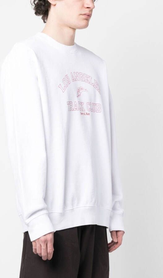 Sporty & Rich Sweater met print Wit