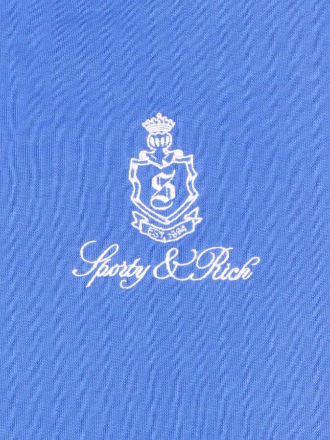 Sporty & Rich Vendome sweater met V-hals Blauw