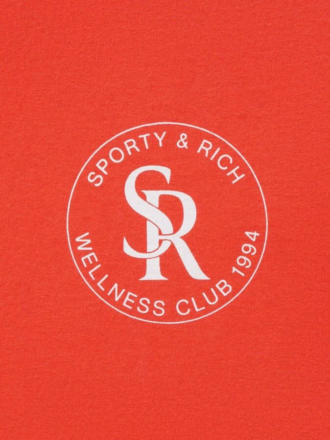 Sporty & Rich T-shirt met logoprint Rood