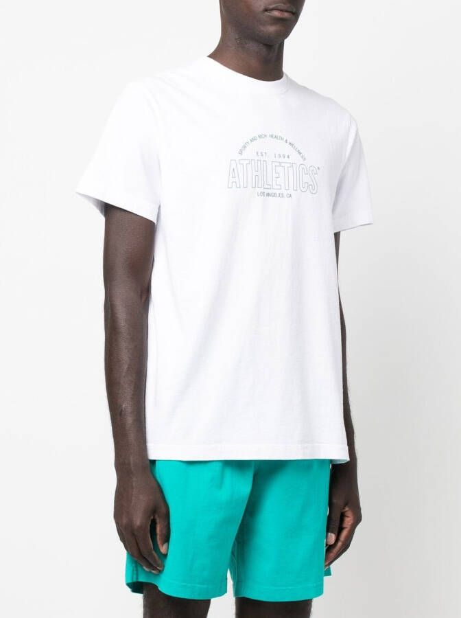 Sporty & Rich T-shirt met logoprint Wit