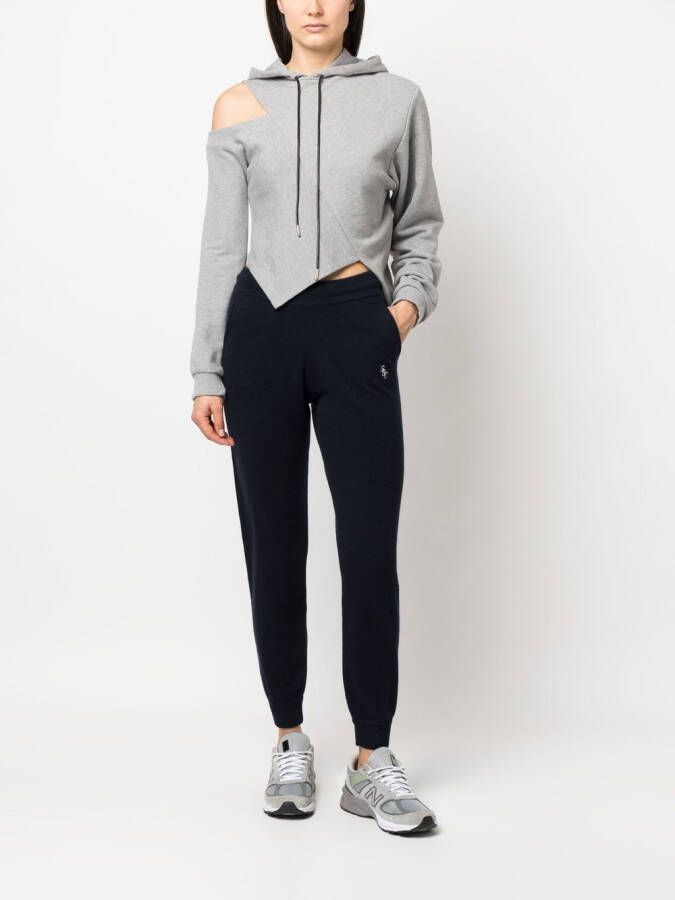 Sporty & Rich Trainingsbroek met geborduurd logo Blauw