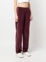 Sporty & Rich Fluwelen trainingsbroek met zijstreep Rood - Thumbnail 3