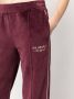 Sporty & Rich Fluwelen trainingsbroek met zijstreep Rood - Thumbnail 5