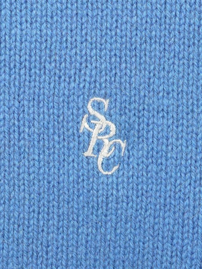Sporty & Rich Trui met geborduurd logo Blauw