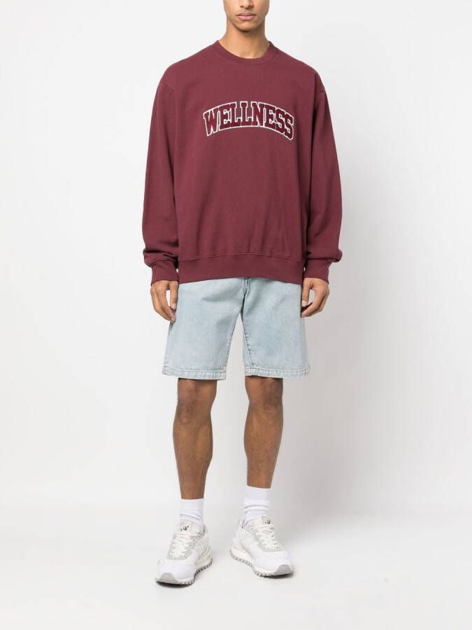 Sporty & Rich Trui met logopatch Rood