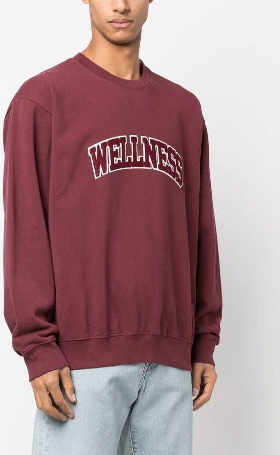 Sporty & Rich Trui met logopatch Rood