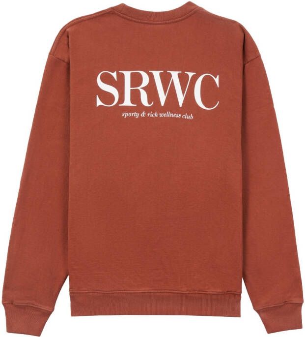 Sporty & Rich Katoenen sweater Bruin