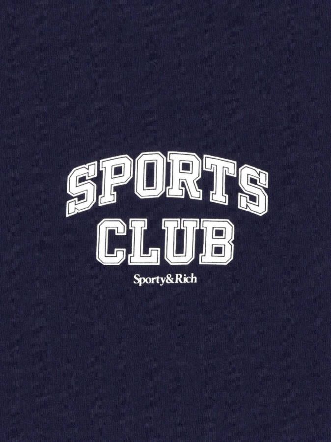 Sporty & Rich Hoodie met logoprint Blauw