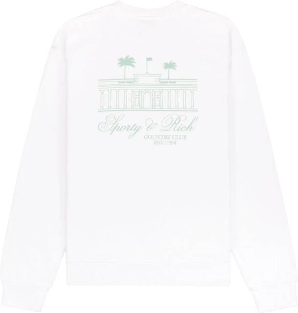 Sporty & Rich Villa sweater met logoprint Wit