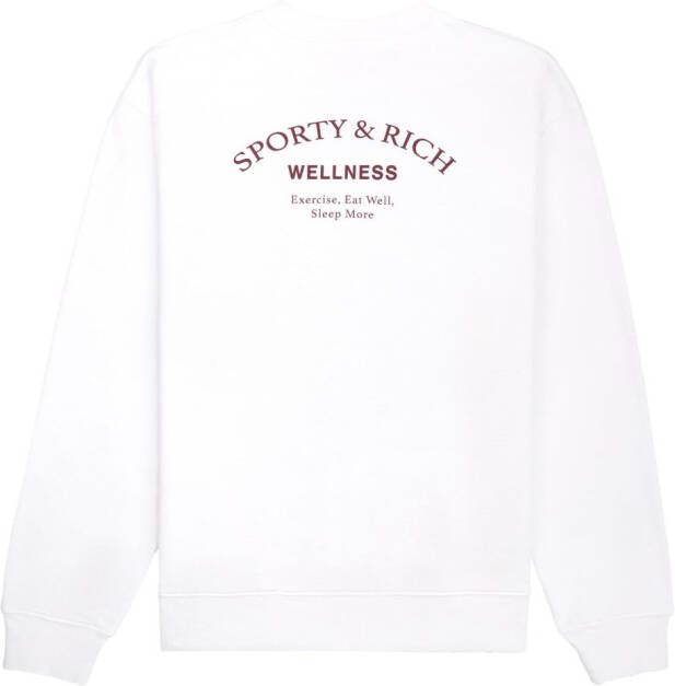 Sporty & Rich Katoenen sweater Wit