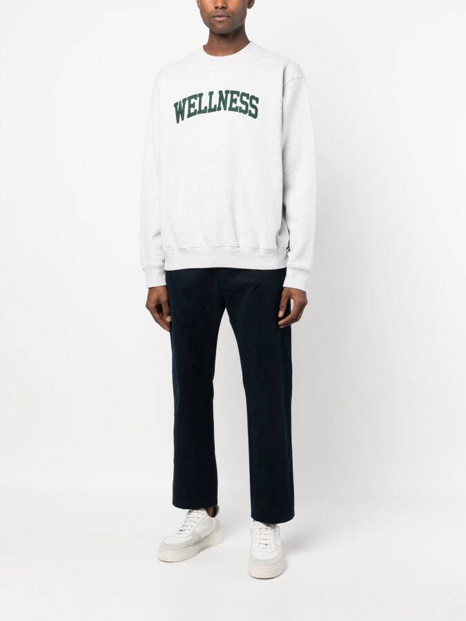 Sporty & Rich Sweater met print Grijs