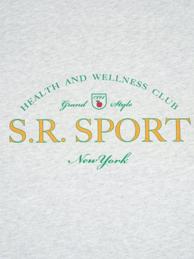 Sporty & Rich Sweater met logoprint Grijs