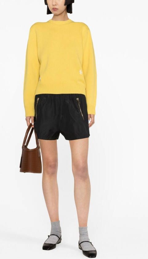 Sporty & Rich SRC Wool Crewneck Daffodil Geel