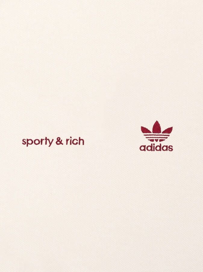 Sporty & Rich x adidas jack met geborduurd logo Beige