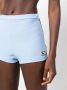 Sporty & Rich x Lacoste shorts met logopatch Blauw - Thumbnail 5