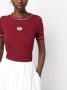 Sporty & Rich x Lacoste T-shirt met logopatch Rood - Thumbnail 5
