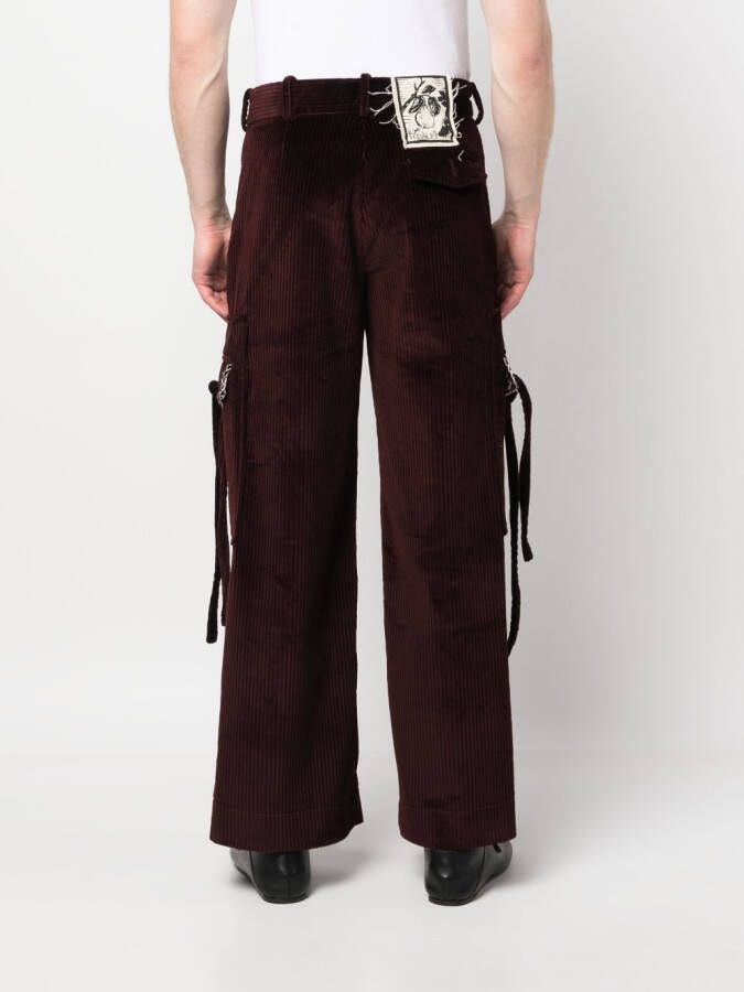 S.S.DALEY Straight broek Rood