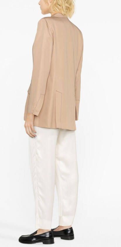 St. Agni Blazer met dubbele rij knopen Beige