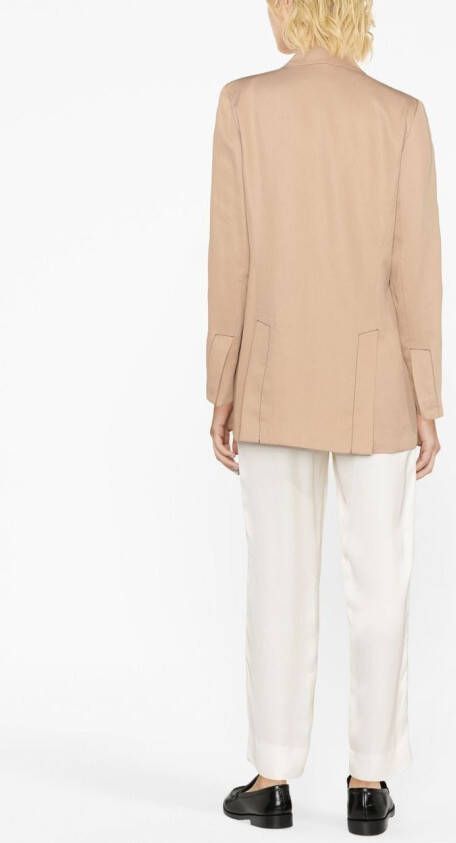 St. Agni Blazer met dubbele rij knopen Beige