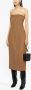 St. Agni Strapless midi-jurk Bruin - Thumbnail 2